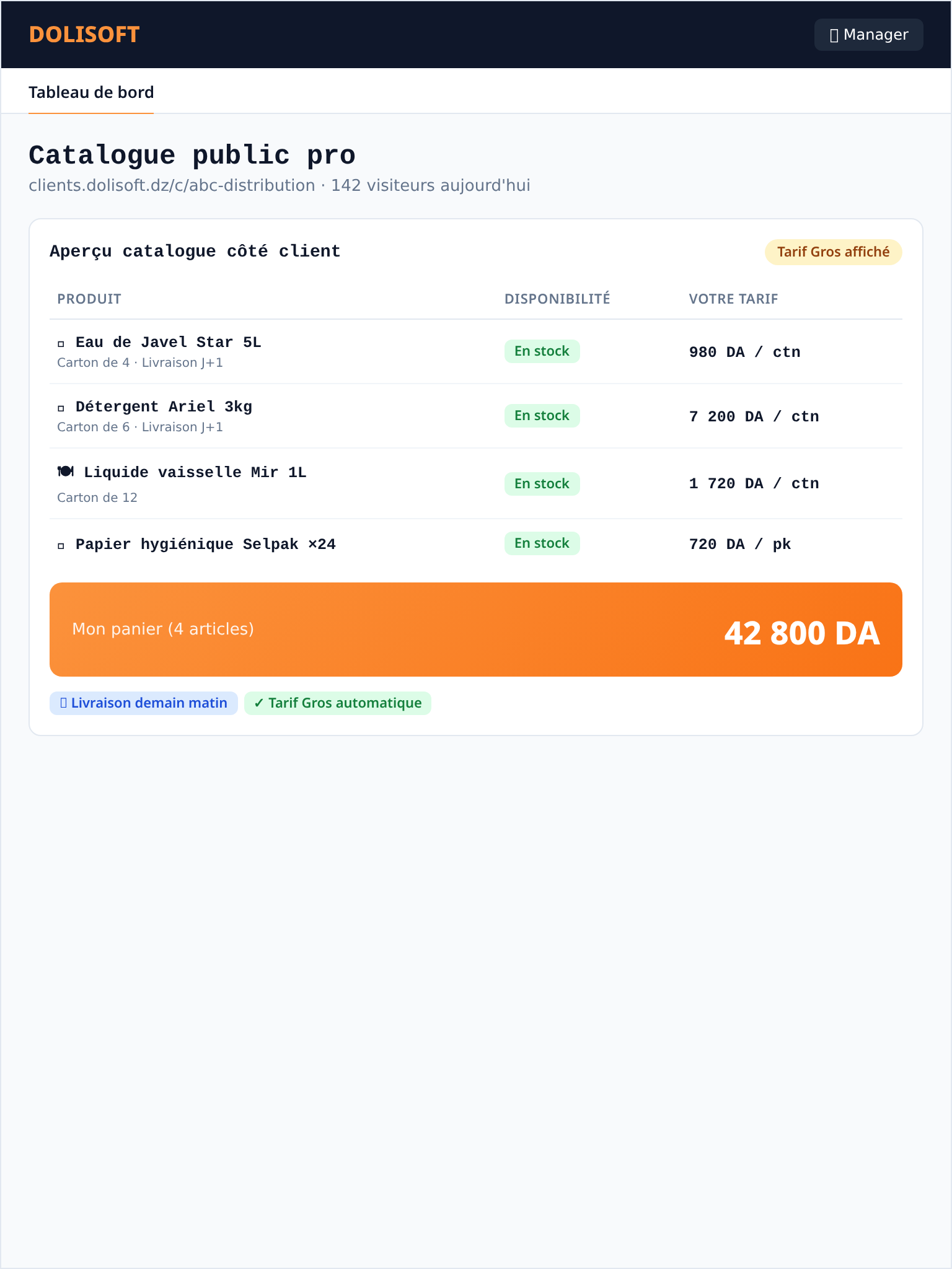 Ventes et tournées avec vos clients du quotidien